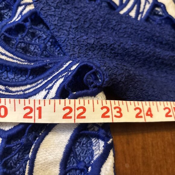 Berek Cobalt Blue & White Blazer Size XL NWT - Picture 6 of 8